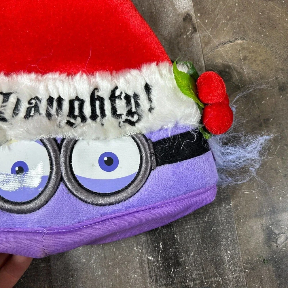 Despicable Me Evil Minion Mayhem Universal Purple Park Santa Hat Christmas‎ 2015